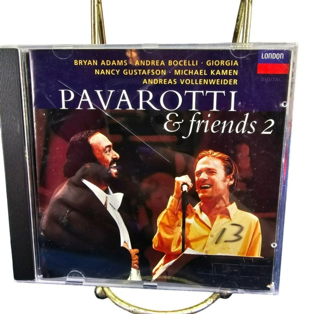 PAVAROTTI & FRIENDS 2 Bryan Adams Bocelli Andreas Vollenweider Gustafson 1994 CD
